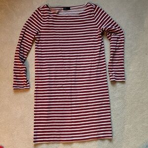 Striped cotton shift dress